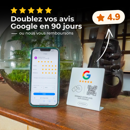 Chevalet d'Avis Google Stand+